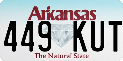 AR license plate 449KUT