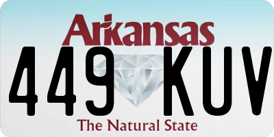 AR license plate 449KUV