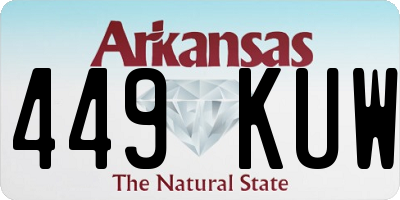 AR license plate 449KUW