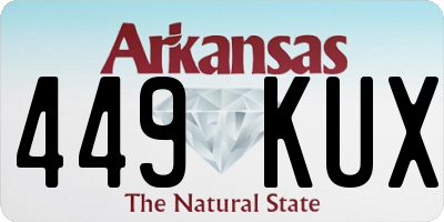AR license plate 449KUX