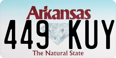 AR license plate 449KUY