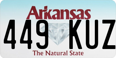 AR license plate 449KUZ