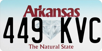 AR license plate 449KVC