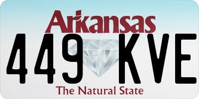 AR license plate 449KVE