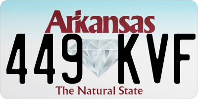 AR license plate 449KVF