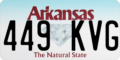 AR license plate 449KVG