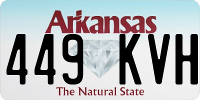 AR license plate 449KVH