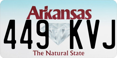 AR license plate 449KVJ