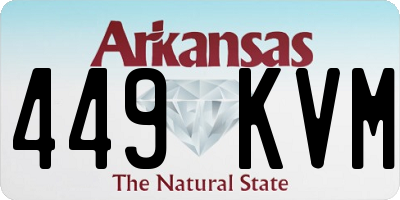 AR license plate 449KVM