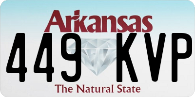 AR license plate 449KVP