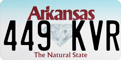 AR license plate 449KVR