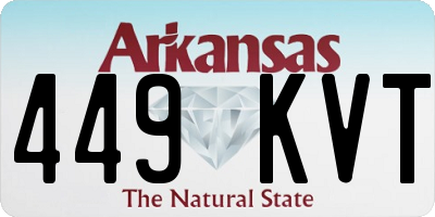 AR license plate 449KVT