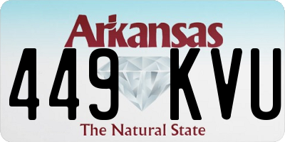 AR license plate 449KVU