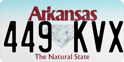 AR license plate 449KVX