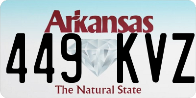AR license plate 449KVZ
