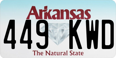 AR license plate 449KWD