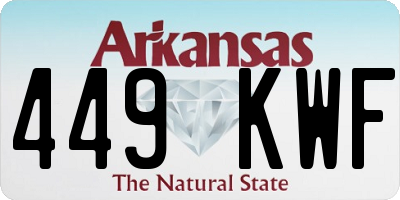 AR license plate 449KWF