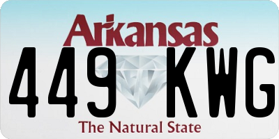 AR license plate 449KWG