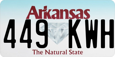 AR license plate 449KWH