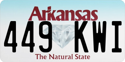 AR license plate 449KWI