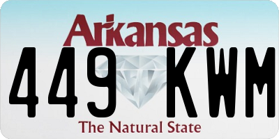AR license plate 449KWM