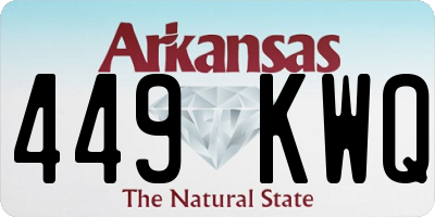 AR license plate 449KWQ