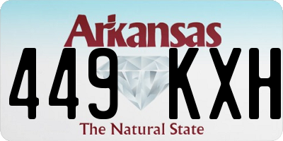 AR license plate 449KXH