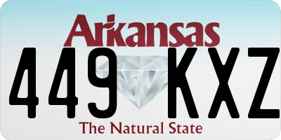 AR license plate 449KXZ