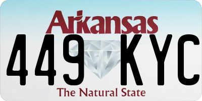 AR license plate 449KYC