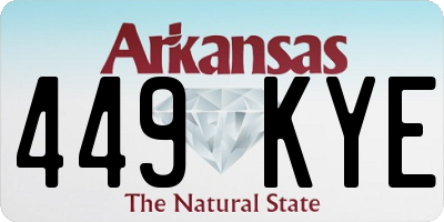 AR license plate 449KYE