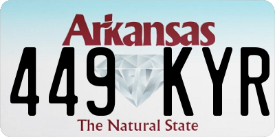 AR license plate 449KYR