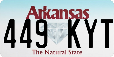 AR license plate 449KYT