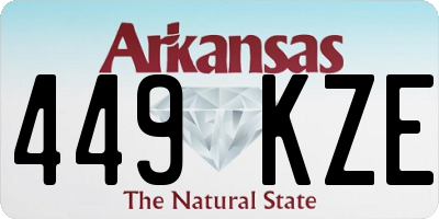 AR license plate 449KZE