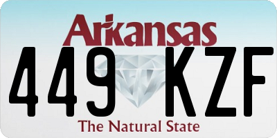 AR license plate 449KZF
