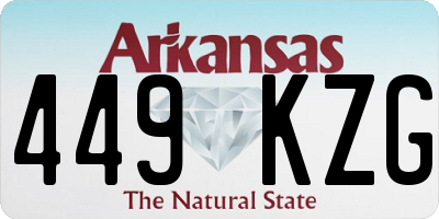 AR license plate 449KZG