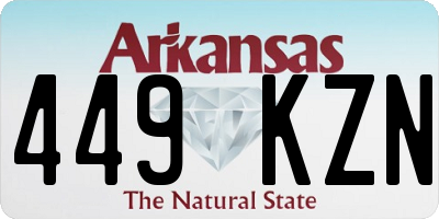 AR license plate 449KZN