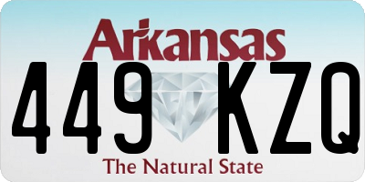 AR license plate 449KZQ