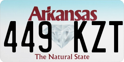 AR license plate 449KZT