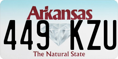 AR license plate 449KZU