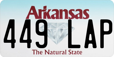 AR license plate 449LAP