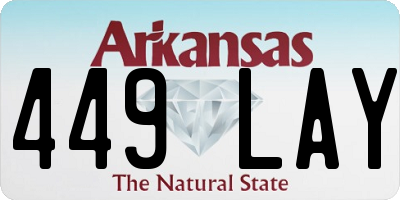 AR license plate 449LAY
