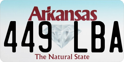 AR license plate 449LBA