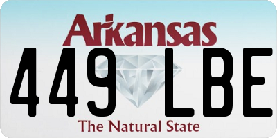 AR license plate 449LBE