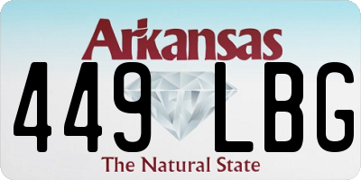 AR license plate 449LBG