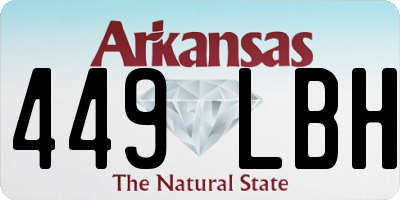 AR license plate 449LBH