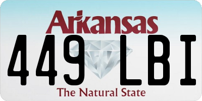 AR license plate 449LBI