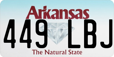 AR license plate 449LBJ