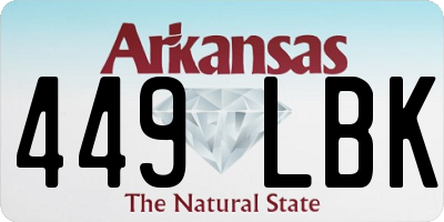 AR license plate 449LBK