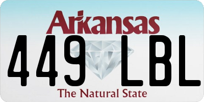 AR license plate 449LBL