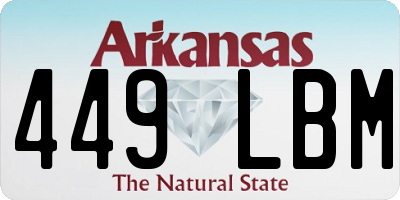 AR license plate 449LBM